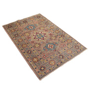 3' x 5' Beautiful Handmade Mustard Brown Kazak Rug- Natural Wool