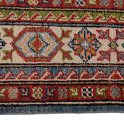 4' x 6' Beautiful Handmade Blue Kazak Rug- Natural Wool