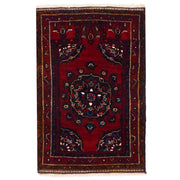 3' x 4' Red Color Quality Tribal Baluch Rug