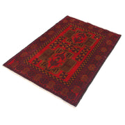 3' x 4' Red Color Quality Tribal Baluch Rug