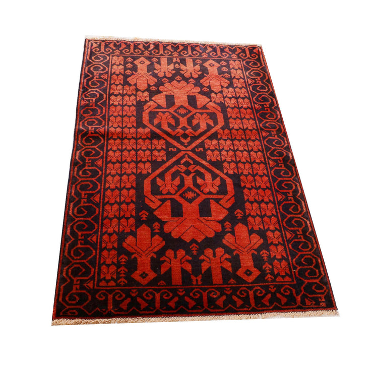 3' x 5' Red Quality Tribal Baluch Rug