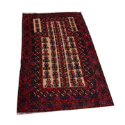 3' x 5' Rose Red Quality Tribal Baluch Rug