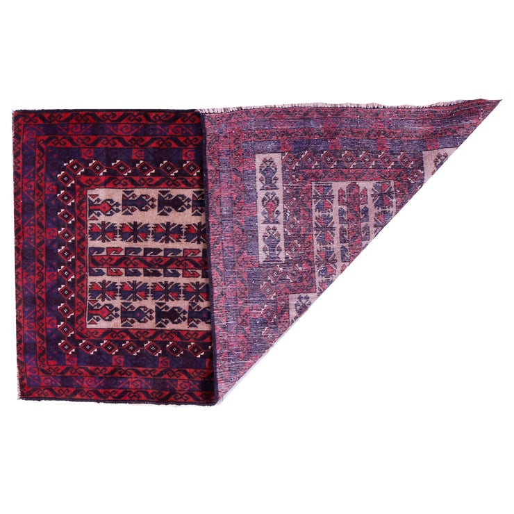 3' x 5' Rose Red Quality Tribal Baluch Rug