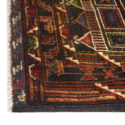 3' x 4' Wood Brown Quality Tribal Baluch Rug