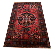 3' x 5' Rose Red Quality Tribal Baluch Rug