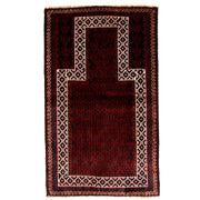 3' x 5' Red Quality Tribal Baluch Rug