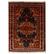 3' x 4' Sacramento Green Quality Tribal Baluch Rug