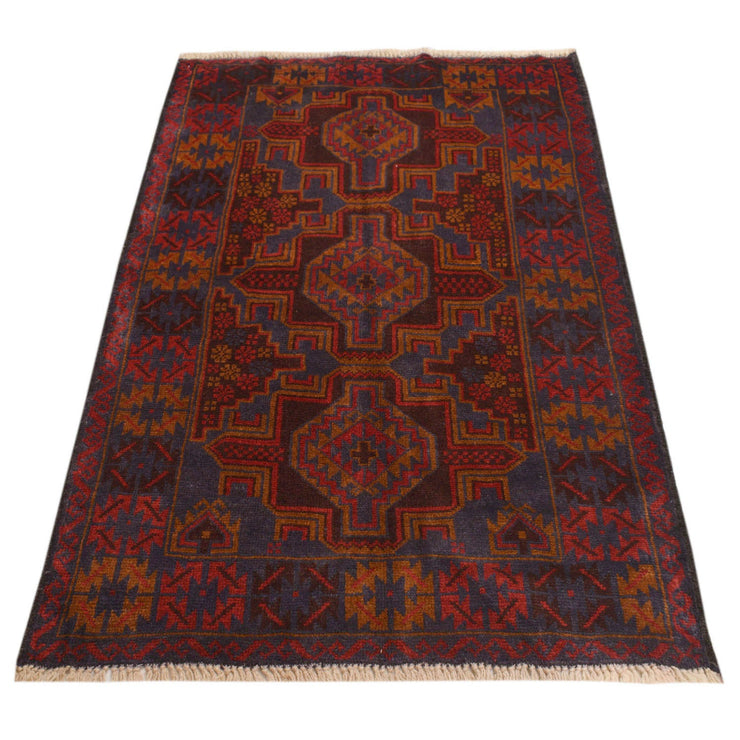 3' x 5' Blue Quality Tribal Baluch Rug