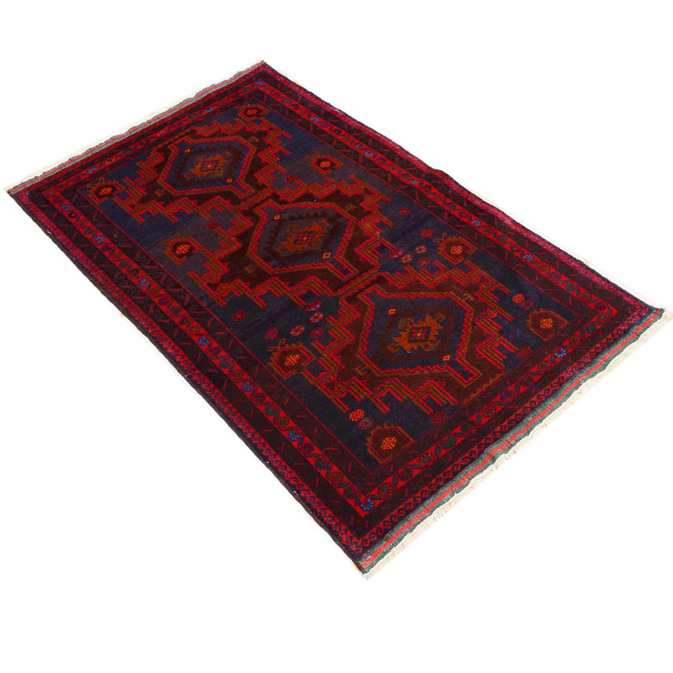 3' x 5' Royal Blue Quality Tribal Baluch Rug