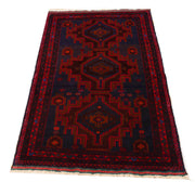 3' x 5' Royal Blue Quality Tribal Baluch Rug