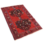 3' x 4' Rose Red Quality Tribal Baluch Rug