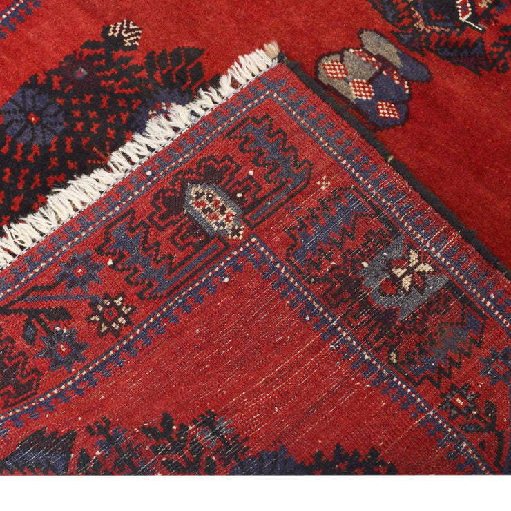 3' x 4' Rose Red Quality Tribal Baluch Rug