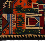 3' x 5' Multi-Color Quality Tribal Baluch Rug