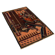 3' x 5' Multi-Color Quality Tribal Baluch Rug