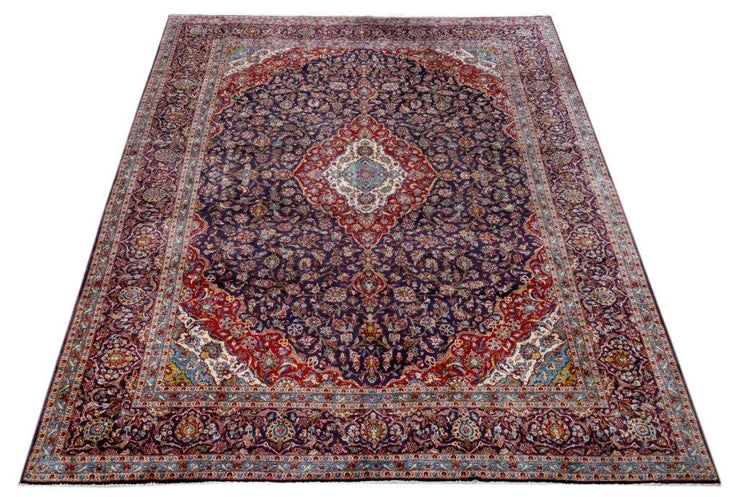 10x14 Authentic Hand-knotted Persian Signed Kashan Rug - Iran - bestrugplace