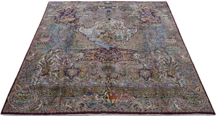 10x13 Authentic Hand-knotted Persian Signed Kashmar Rug - Iran - bestrugplace