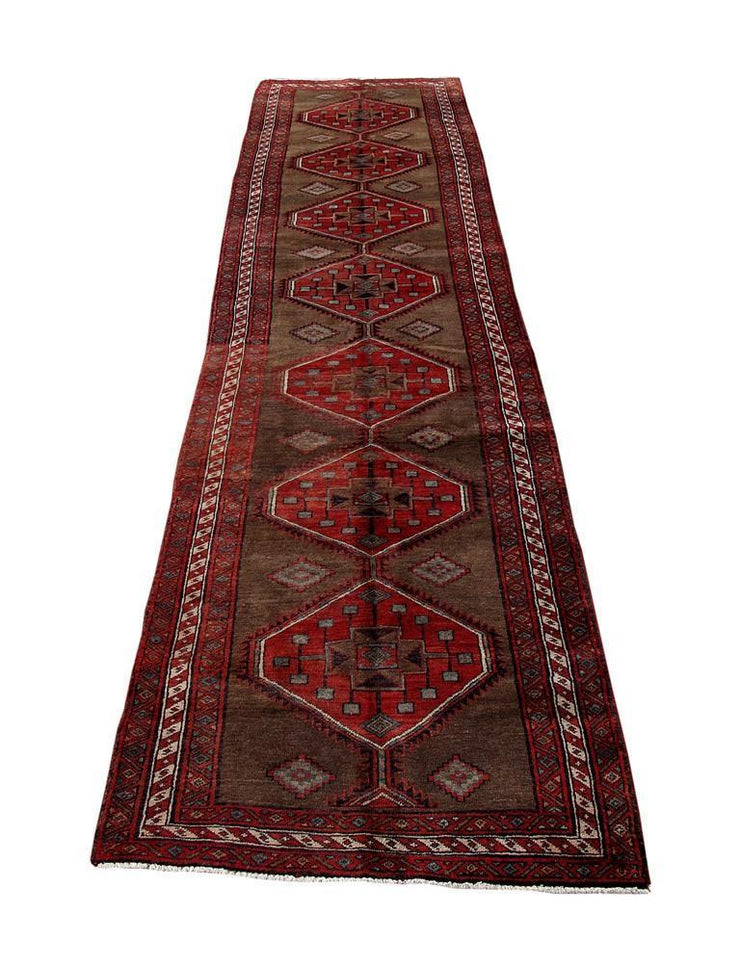 4' x 15' Red Persian Ardebil Rug