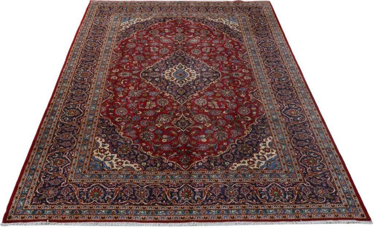 SIGNED Authentic Hand-knotted Persian Kashan Rug PERFECT - Iran 81373 - bestrugplace