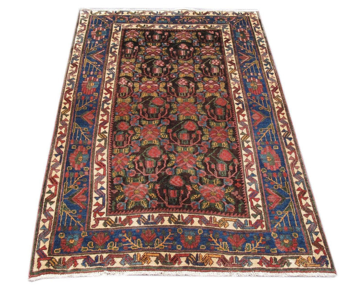 Luxurious 5x7 Authentic Hand-knotted Persian Hamadan Rug - Iran - bestrugplace