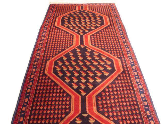 4x9 Authentic Handmade Persian Hamadan Rug-Iran - bestrugplace