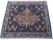 2' x 2' Navy Blue Persian Sirjan Rug