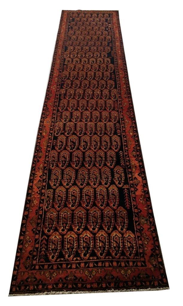 4x17 Authentic Hand-knotted Persian Hamadan Rug - Iran - bestrugplace