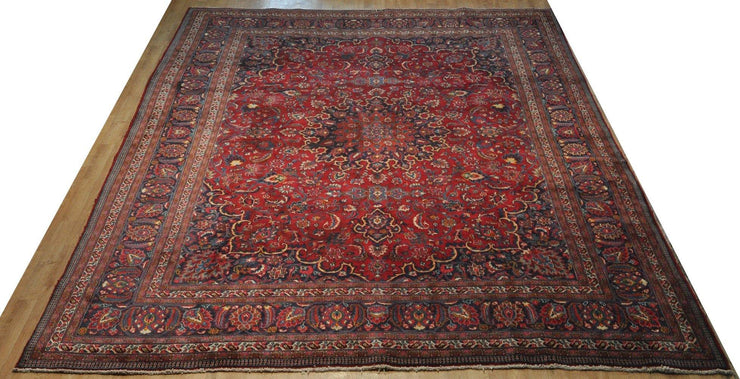 10x13 Authentic Persian Mashad Rug -78897 - bestrugplace