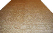 NUETRAL BROWN 12x17 Authentic Zigler Chobi Peshawar Rug-Pakistan 15427 - bestrugplace