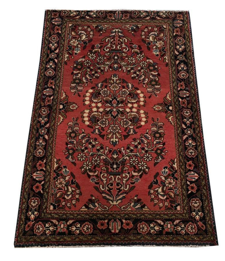 4x5 Authentic Hand-knotted Persian Hamadan Rug - Iran - bestrugplace