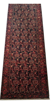 4x16 Authentic Hand-knotted Persian Hamadan Rug - Iran - bestrugplace