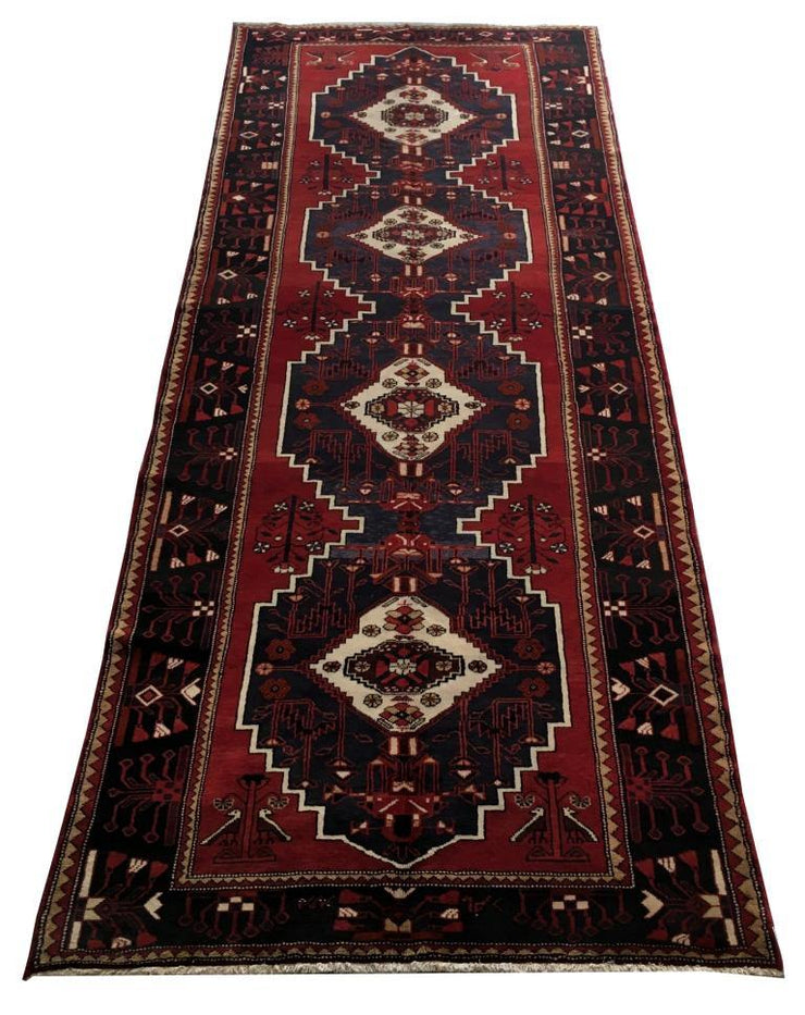 5x13 Authentic Hand-knotted Persian Hamadan Rug - Iran - bestrugplace