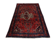 4x8 Authentic Hand Knotted Persian Hamadan Rug - Iran - bestrugplace