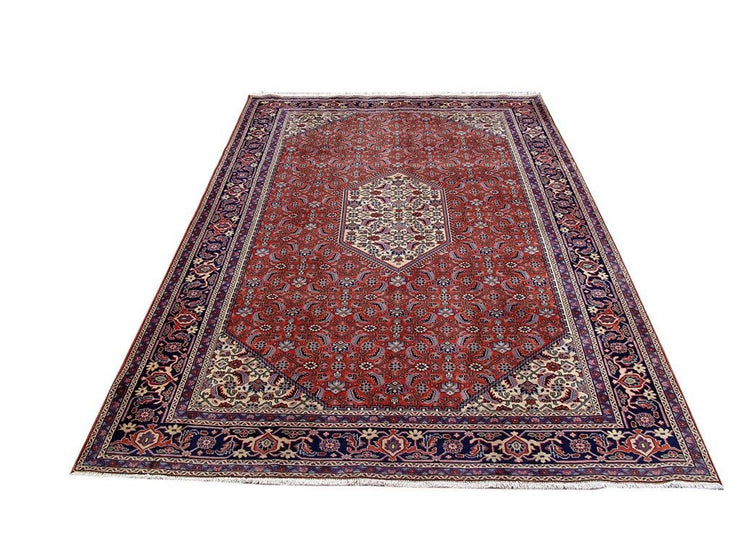 8' x 11' Persian Ardebil Bijar Rug CORAL