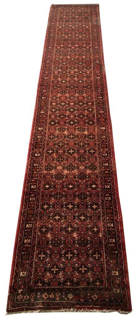 3x19 Authentic Hand-knotted Persian Hamadan Rug - Iran - bestrugplace