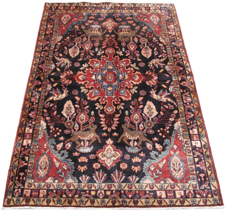 Luxurious 5x7 Authentic Hand-knotted Persian Hamadan Rug - Iran - bestrugplace