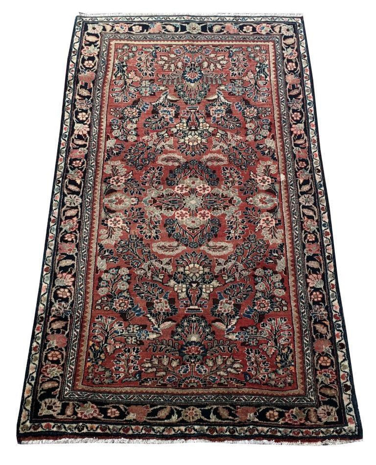 4x7 Authentic Hand-knotted Persian Hamadan Rug - Iran - bestrugplace