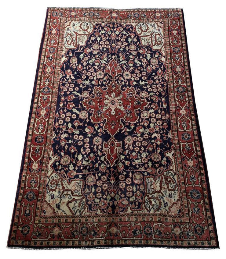 4x7 Authentic Hand-knotted Persian Malayer Rug - Iran - bestrugplace