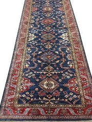 Stunning 4x19 Authentic Hand-knotted Super Kazak Rug - Pakistan - bestrugplace