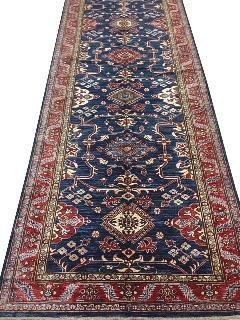 Stunning 4x19 Authentic Hand-knotted Super Kazak Rug - Pakistan - bestrugplace