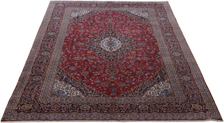 10x13 Authentic Hand-knotted Persian Signed Kashan Rug - Iran - bestrugplace