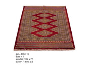 Radiant 3x4 Authentic Handmade Wool & Silk Jaldar Bokhara Rug - Pakistan - bestrugplace