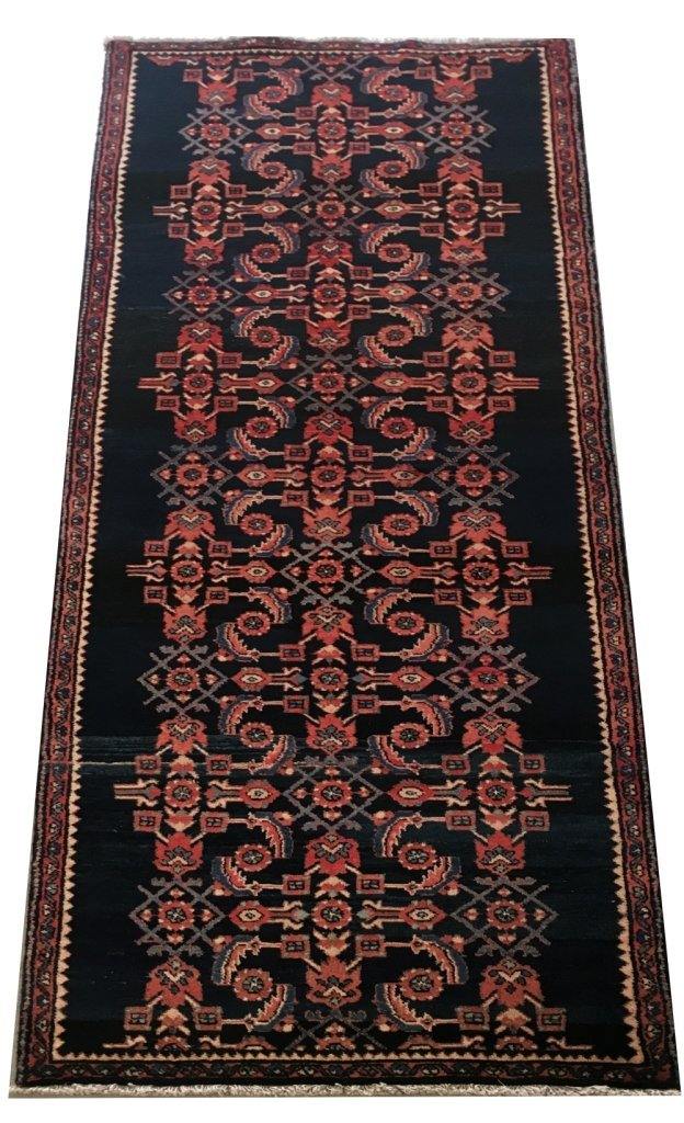 3x12 Authentic Hand-knotted Persian Hamadan Rug - Iran - bestrugplace