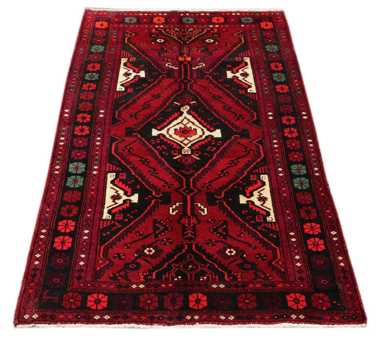 Luxurious 5x7 Authentic Hand-knotted Persian Hamadan Rug - Iran - bestrugplace