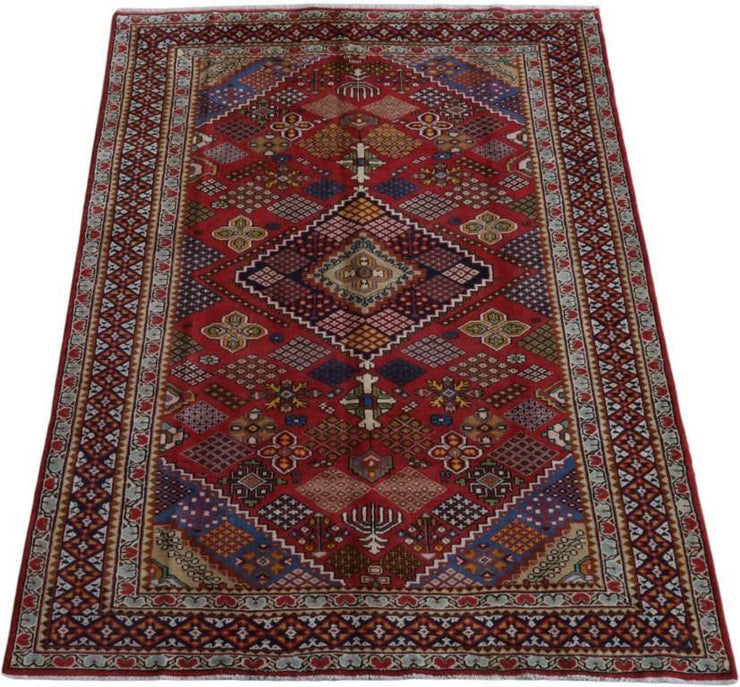 7x10 Authentic Hand-knotted Persian Hamadan Rug - Iran - bestrugplace