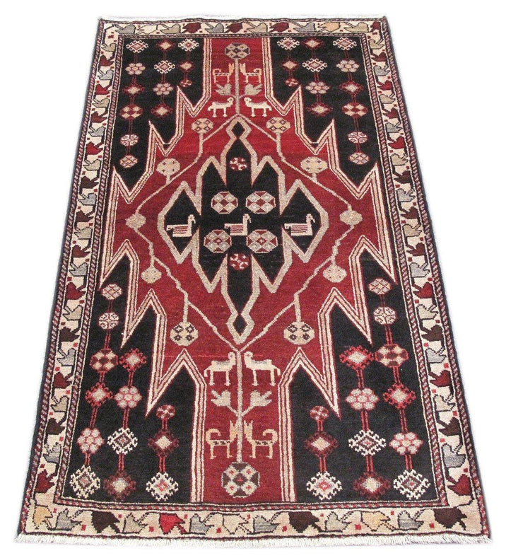 Luxurious 3x6 Authentic Hand-knotted Persian Hamadan Rug - Iran - bestrugplace