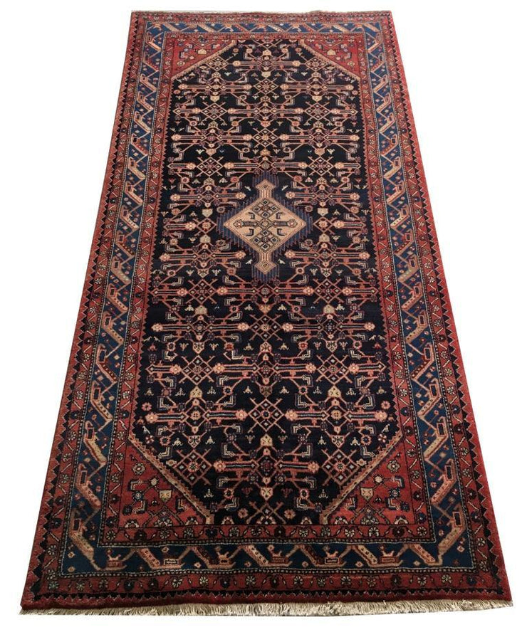 5x11 Authentic Hand-knotted Persian Hamadan Rug - Iran - bestrugplace