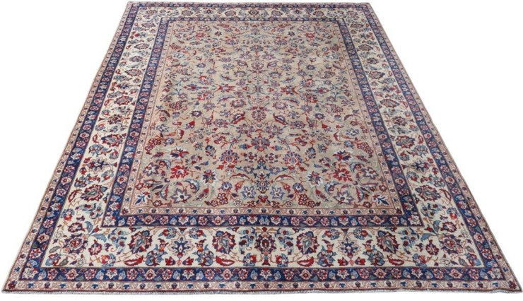 Luxurious 10x13 Authentic Hand-knotted Persian Signed Yazd Rug - Iran - bestrugplace