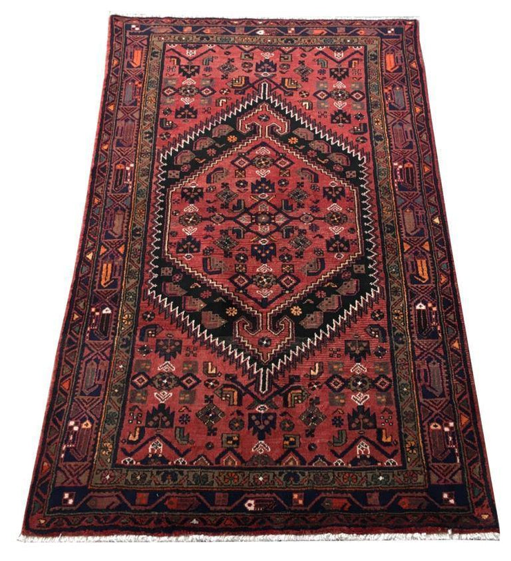 4x7 Authentic Hand-knotted Persian Zanjan Rug - Iran - bestrugplace