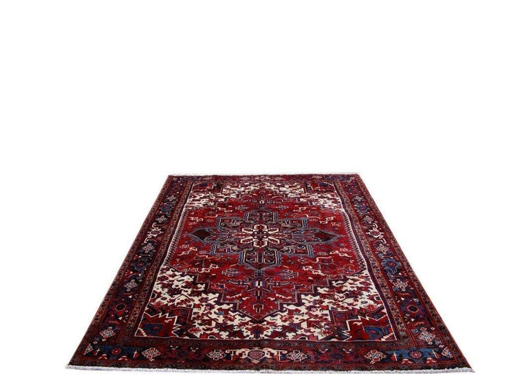 8x10 Authentic Hand Knotted Persian Heriz Rug - Iran - bestrugplace