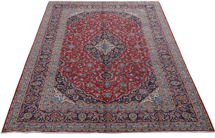 10x14 Authentic Hand-knotted Persian Signed Kashan Rug - Iran - bestrugplace